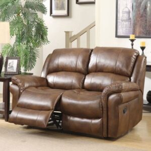 Farnham Leather 2 Seater Electric Recliner Sofa In Tan