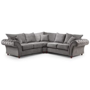 Winston Fabric Corner Sofa Large In Grey