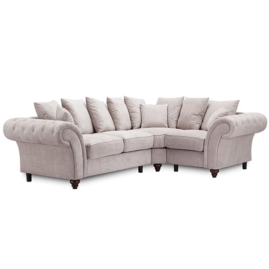 Williton Fabric Right Hand Corner Sofa In Stone